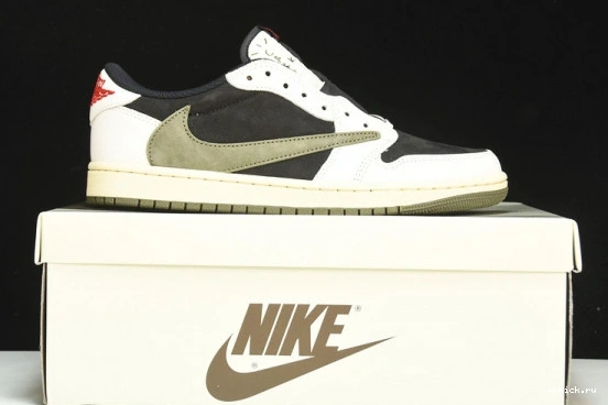 Rep EP Scott DZ4137-106 OG Retro 1 Olive Jordan Low Travis SP 1220